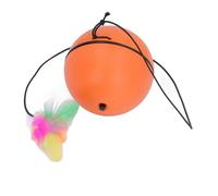 Bnineteenteam 360 Grados Bola de Juguete de Gato Inteligente Automática Auto Giratoria, Material Portátil y Versátil, Seguro y Duradero, Incluye Teaser de Plumas, Fácil de Usar, Totalmente