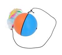 Bnineteenteam 360 Grados Bola de Juguete de Gato Inteligente Automática Auto Giratoria, Material Portátil y Versátil, Seguro y Duradero, Incluye Teaser de Plumas, Fácil de Usar, Totalmente