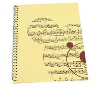 Bnineteenteam 5 páginas de partituras en cuaderno de música manuscrito de música papel de cartas papel de música manuscrito, papel de personal(oso amarillo) accesorios para juegos