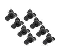 Bnineteenteam Accesorios de Tuerca Roscada de Doble Orejeta en L, 8 Piezas M8x30 Capacidad de Carga de 6000 LB Hierro Galvanizado de Alta Resistencia, con Diseño Roscado de Doble Orejeta para (Black)