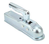 Bnineteenteam Acoplador de Remolque de Lengua Recta con Cabezal de Pelota de Enganche de 50 Mm, Capacidad de Carga de 3500 LB, Conector de Enganche Galvanizado de Acero Forjado para un Tubo