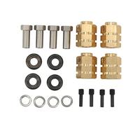 Bnineteenteam Adaptador RC, Acoplador Hexagonal de Extensión RC, Adaptador de Unidad Hexagonal de Ruedas de Latón para Coches RC de competición, 1/10 RC Car, para DIY y personalización