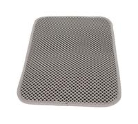 Bnineteenteam Alfombrilla para para Gatos, Almohadilla para Atrapar de Material EVA con Diseño a Prueba de Orina para Protección de la Entrada del Inodoro para Gatos (Grey)