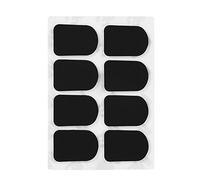 Bnineteenteam Almohadilla de Parches de Boquilla de saxofón para Clarinete de saxofón Tenor Alto Soprano (0.3/0.5/0.8mm, 2 Colores, 2 Formas(0.8mm Redondo Negro)