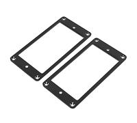 Bnineteenteam Anillo de Pastilla Humbucker, Aleación de Aluminio, Ligero con Tornillos de Montaje, Fácil de Instalar, Compatible con la Mayoría de Guitarras Eléctricas (BLACK)