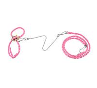 Bnineteenteam Arnés para Hurón, Correa de Nailon Ajustable con Campana para Hámsteres y Animales Pequeños, Protección y Comodidad Total (Pink)