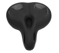 Bnineteenteam Asiento de Bicicleta, Cómodo Sillín de Espuma Viscoelástica Que Absorbe los Golpes con Cuero de PU Hueco y Transpirable para Bicicletas Eléctricas de Montaña y Carretera (Black)
