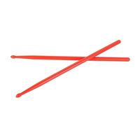 Bnineteenteam Baquetas, Baquetas de Nailon Ligeras y Portátiles con Acabado Brillante para Principiantes y Bateristas, Juego de Repuesto Perfecto para Practicar (rojo)