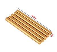 Bnineteenteam Barras de Cera para Sellar, Coloridas Barras de Cera para Sellar de 10 Colores con Función Antiadherente para Tarjetas de Invitación de Boda y Cumpleaños (GOLD)