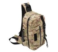 Bnineteenteam Bolsa de de Pesca, Soporte de Caña, Mochila Al Aire con Múltiples Bolsillos de Almacenamiento, Ideal para Pescar, Senderismo, Acampar (Caqui)