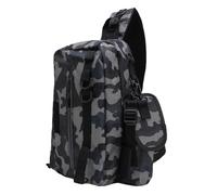 Bnineteenteam Bolsa de de Pesca, Soporte de Caña, Mochila Al Aire con Múltiples Bolsillos de Almacenamiento, Ideal para Pescar, Senderismo, Acampar (Grey)