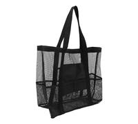 Bnineteenteam Bolsa de Playa de Malla Liviana y Duradera, Espaciosa y Organizada, Materiales Diseño Premium, Ideal para Actividades Al Aire, Múltiples Bolsillos para Acampar, Poliéster Oxford