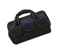 Bnineteenteam Bolsa de Transporte para Herramientas, Bolsa de Mano para Herramientas de Mano, Resistente Al Agua, con Boca Ancha de 16 Pulgadas, para el Hogar y el Lugar de Trabajo (Azul Negro)