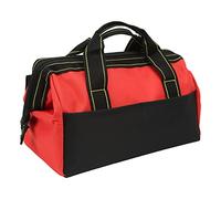 Bnineteenteam Bolsa de Transporte para Herramientas, Bolsa de Mano para Herramientas de Mano, Resistente Al Agua, con Boca Ancha de 16 Pulgadas, para el Hogar y el Lugar de Trabajo (Rojo)