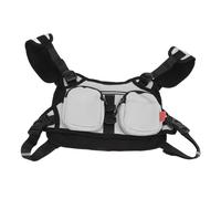 Bnineteenteam Bolsa Deportiva para el Pecho, Chaleco de Nailon Reflectante con Correas Ajustables y Múltiples Bolsillos para Correr, Ciclismo, Entrenamiento, Hombres y Mujeres