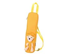 Bnineteenteam Bolsa para Baquetas, Soporte de Tela Oxford con Patrón de Oso, Capacidad para 6 Pares para Bateristas y Principiantes (Yellow)