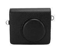 Bnineteenteam Bolsa Protectora de la Cámara, Caja de Cuero PU de 2 en 1 Cámara e Impresoras, Correa de Hombro Ajustable, Cubierta Frontal Desmontable, Ajuste Liviano para MS300 (Black)