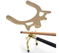 Bnineteenteam Cabeza de Puente de Piscina, Cabeza de Taco de Billar Chapada en Cobre Metálico, Accesorio de Billar Duradero para Tiros de Precisión y Ajustes Ajustados (Tenedor Alto metalico)