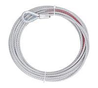 Bnineteenteam Cable de Cable de Cabrestante de 4500 LB, Cuerda de Acero Inoxidable de 10 Mm de Diámetro de 10 M de Longitud, Adecuado para Cabrestantes de Remolque