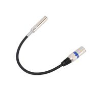 Bnineteenteam Cable XLR, Núcleo de Alambre de Cobre, Cable de Sonido de Audio Balanceado TRS de Doble Canal, 30 Cm para Micrófonos y Amplificadores en Grabación de Estudio (Cabeza XLR macho)