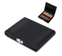 Bnineteenteam Caja de Almacenamiento de cañas Oboe con Cubierta de Madera y Cuero de PU para cañas 10/12/20 Piezas(10pcs)