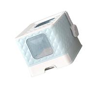 Bnineteenteam Caja de para Gatos, Plástico, Diseño Semicerrado de Gran Espacio, Cajón Desmontable para una Fácil Limpieza, Suministros para Gatos de Interior (#1)
