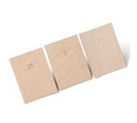 Bnineteenteam Calza para Mástil de Guitarra, Herramienta de Madera de Arce para Ajuste y Configuración de ángulo, Juego de 3 Piezas con Cuñas de 0,25 a 0,5 Grados para Reparación de Guitarra y bajo