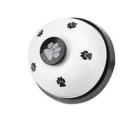 Bnineteenteam Campana para Perros, Juguete Interactivo de Hierro para Perros y Gatos, Herramienta de Entrenamiento con Opciones Coloridas para Tiempo de Juego y Obediencia de 2,75 Pulgadas (White)