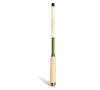 Bnineteenteam Caña de Pesca Telescópica, 1.2m 1.6m 2m Cinda de Pesca de Eje de Carbono con Agarre de Madera Maciza para Carpa, Bagre, Salmón (1.6m)