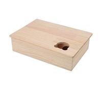 Bnineteenteam Casa para Hámster, Techo Móvil, Cabaña de Madera para Mascotas con 6 Dormitorios, Hámsteres Enanos y Mascotas Pequeñas, Dimensiones 13 X 9,6 X 3, Pulgadas