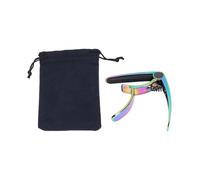 Bnineteenteam Cejilla para Guitarra, Aleación de Zinc con Almohadilla Antideslizante, Uso con una Sola Mano, Perfecta para Guitarras Clásicas Acústicas y Ukeleles (COLORFUL)