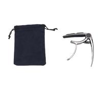 Bnineteenteam Cejilla para Guitarra, Aleación de Zinc con Almohadilla Antideslizante, Uso con una Sola Mano, Perfecta para Guitarras Clásicas Acústicas y Ukeleles (BLACK)