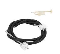 Bnineteenteam Cepillo de Limpieza de Trompeta de 2 Cabezas, Cepillo de Alambre de plástico con Forma de Gota para Instrumento Musical de Viento Accesorios de Juego