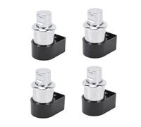 Bnineteenteam Cerradura con Botón Pulsador Cerradura con Perilla para Gabinete RV 5 Paquetes Cerraduras para Armario sin Llave de Aleación de Zinc con Orificio de Instalación de 25 Mm (Cromado)