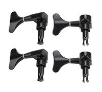 Bnineteenteam Clavija de Afinación de bajo, Clavijas de Afinación de bajo Selladas con Botón en Forma de Cola de 2L2R Clavijas de Máquina (Black)