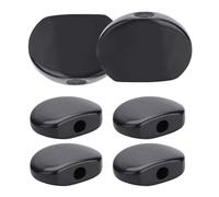 Bnineteenteam Clavijas de Afinación de Guitarra, Botones de Cabeza de Máquina de Resina Negra, Superficie Lisa, Repuesto para Guitarra Acústica Eléctrica