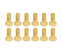 Bnineteenteam Clavijas de Afinación de Guitarra, Tornillos de Afinación de Puente de Trémolo de Hierro, Paquete de 12 Clavijas de Máquina M5 para Reemplazo de Afinador de Guitarra Eléctrica (GOLD)