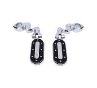 Bnineteenteam Clavijas de Carretera para Motocicleta, Reposapiés Ajustables de 360 grados con Reposapiés Abatibles, Repuesto para Protectores de Motor Electra Glide de 1,25 Pulgadas