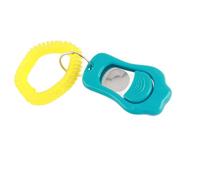 Bnineteenteam Clicker de Entrenamiento para Perros, Material de PC con 3 Niveles de Sonido Ajustables para Entrenamiento de Obediencia, Correa para la Muñeca para Perros, Gatos y Pájaros (Blue)