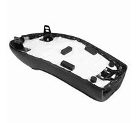 Bnineteenteam Cojín para Asiento de Motocicleta, Cojín de Sillín Vintage de Cuero PU con Acolchado de Esponja Impermeable para Conductores CG125 (BLACK)