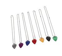 Bnineteenteam Collar de Púa de Guitarra, Púas de Metal Coloridas para Amantes de la Música, Accesorio de bajo Eléctrico de Diseño único para Estilo Personal