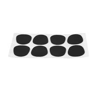 Bnineteenteam Compensador Clarinete, Almohadilla de Parches de Boquilla de saxofón para Clarinete de saxofón Tenor Alto Soprano (.3/.5/.8mm, 2 Colores, 2 Formas(.5mm Oval Negro)