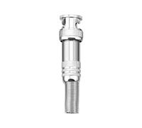 Bnineteenteam Conector BNC, Enchufe Macho BNC de Aleación de Aluminio con Bloqueo de Tornillo para Cable Coaxial, Paquete de 10 para Configuración de CCTV y Vídeo