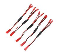 Bnineteenteam Conector JST, Cable Divisor de Enchufe RC JST de Silicona con Extremos Macho Duales para Motores Mini ESC 030 050