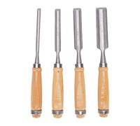 Bnineteenteam Conjunto de Cincel de Acero de Acero de Acero de 4 Piezas, Kit de Herramientas de Tallado de Madera, Cuchillas de Corte de Precisión para Reparar, Dar Forma
