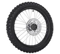 Bnineteenteam Conjunto de Llanta de Rueda Delantera de 17 Pulgadas, Cámara de Llanta 70 100 17 2.75 con Eje de 12 Mm y Rotor de Freno de 190 Mm para Dirt Pit Bike 125 Ml 140 Ml