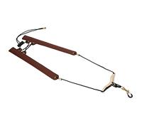 Bnineteenteam Correa para el Cuello para Saxofón, Soporte Ajustable de Cuero Artificial con Hebillas de Metal, Transporte Cómodo para Jugadores de Alto Tenor Barítono Soprano (Café)