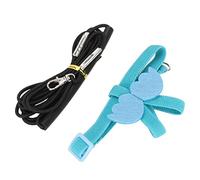 Bnineteenteam Correa para Pájaros, Correas Elásticas Ligeras de Seda de Látex con Cómodo Ergonómico para Entrenamiento de Vuelo de Pájaros y Aventuras Al Aire Libre (Blue)