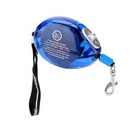 Bnineteenteam Correa Retráctil para, Material de Nailon, Cierre con una Mano, Longitud de 8,2 Pies, Ideal para Perros Pequeños y Medianos Que Caminan y Entrenan (Blue)