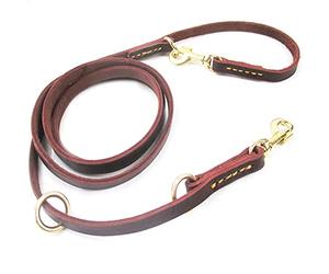 Bnineteenteam Cuerda de Cuero Antipérdida para Perros, Suministros para Mascotas Cómodos, Suaves y Duraderos para Correr y Entrenar Perros, 90,55 Pulgadas de Largo